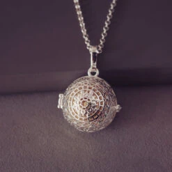 Patterned Ashes Urn Locket Necklace