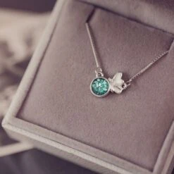 Cremation Ashes Butterfly Necklace