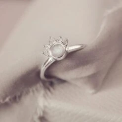 Memorial Ashes Half Cluster Ring