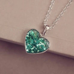Cremation Ashes Small Heart Necklace -Pure Gem Jewels cremation ashes small heart necklace 1 8a10b6b2 968a 46dd 8333 4b934a467a66
