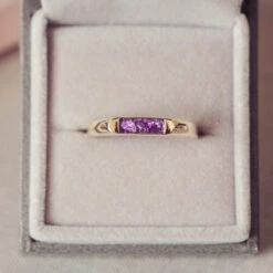 Mens Gold Cremation Ashes Ring