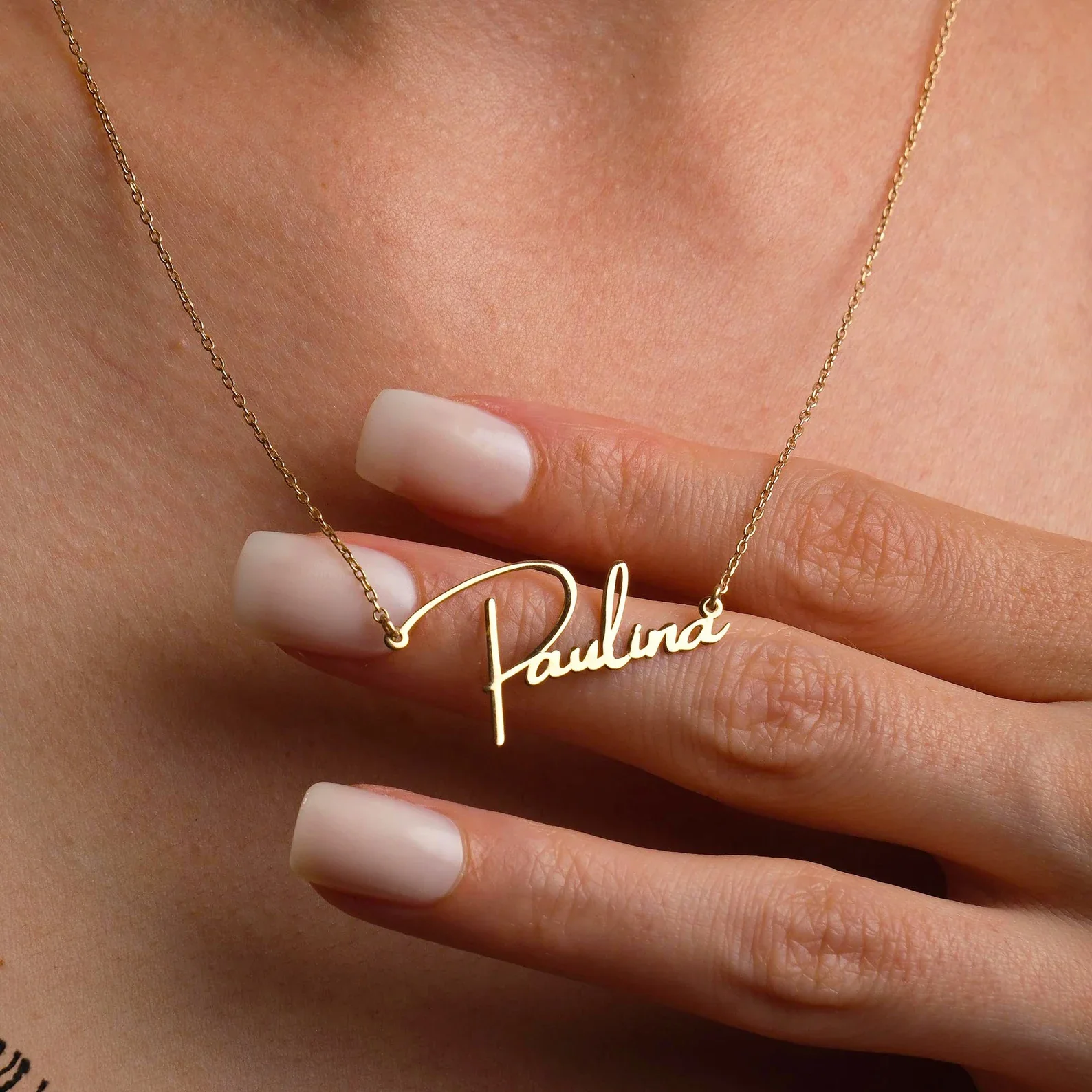 Pure Gem Jewels -Pure Gem Jewels gold name necklace