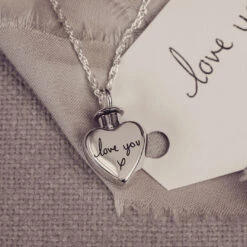 Handwriting Ashes Locket