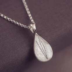 Horse Hair Teardrop Necklace -Pure Gem Jewels horse hair teardrop necklace