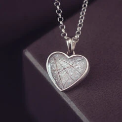Memorial Hair Small Heart Necklace