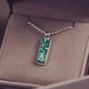 Mens Cremation Ashes Rectangle Necklace -Pure Gem Jewels mens cremation ashes rectangle necklace green 1 da892a5b aecb 4ab3 99d4 cf0ace156354