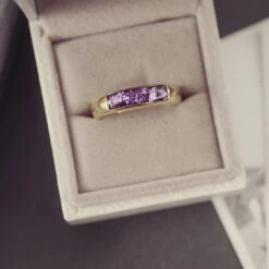 Mens Gold Ashes Ring Band -Pure Gem Jewels mens gold ashes ring band10