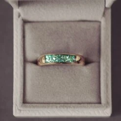 Mens Gold Ashes Ring Band -Pure Gem Jewels mens gold ashes ring band4