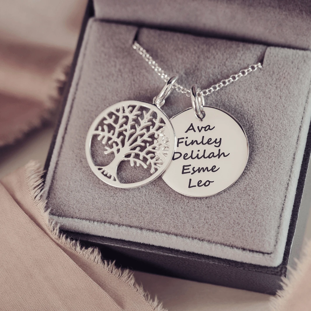 Personalised Family Tree Necklace 3 Personalised Family Tree Necklace