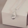 Teardrop Cremation Urn Necklace -Pure Gem Jewels self fill teardrop necklace 2